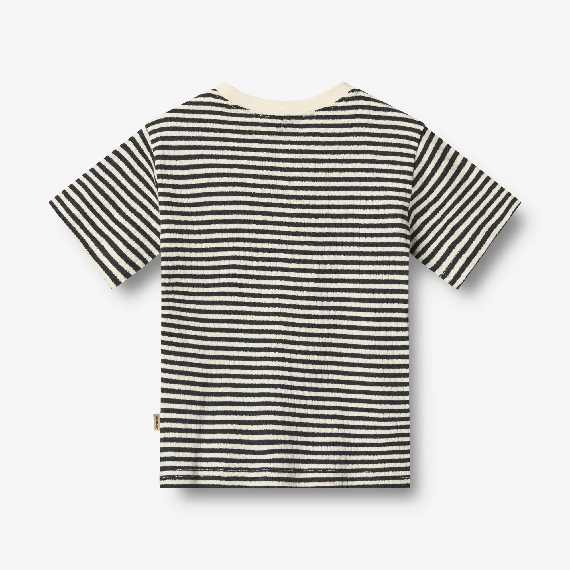 2 Rib T-shirt S/S Fabian - navy rib stripe