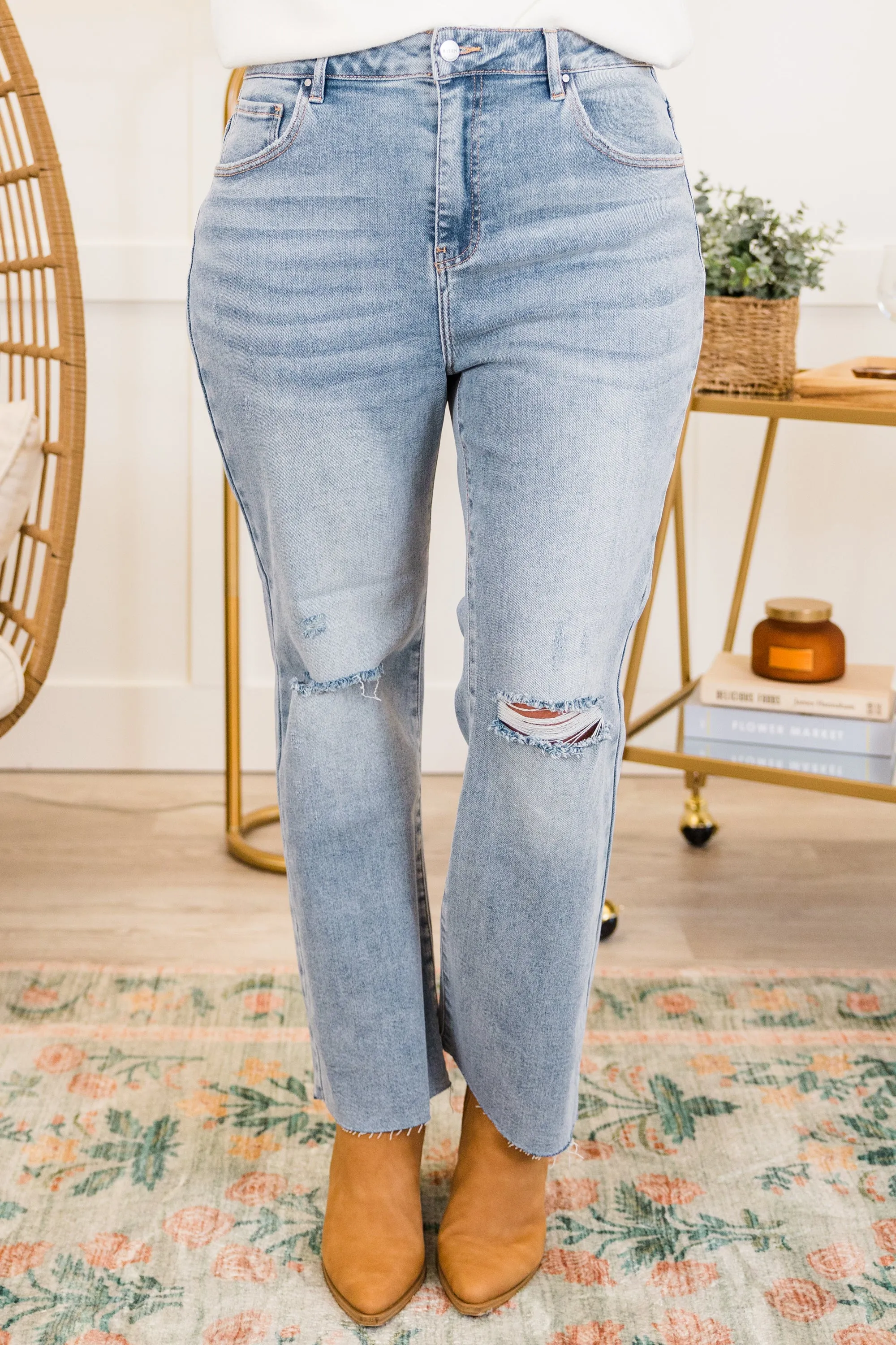 Angel Energy Jeans, Light Wash