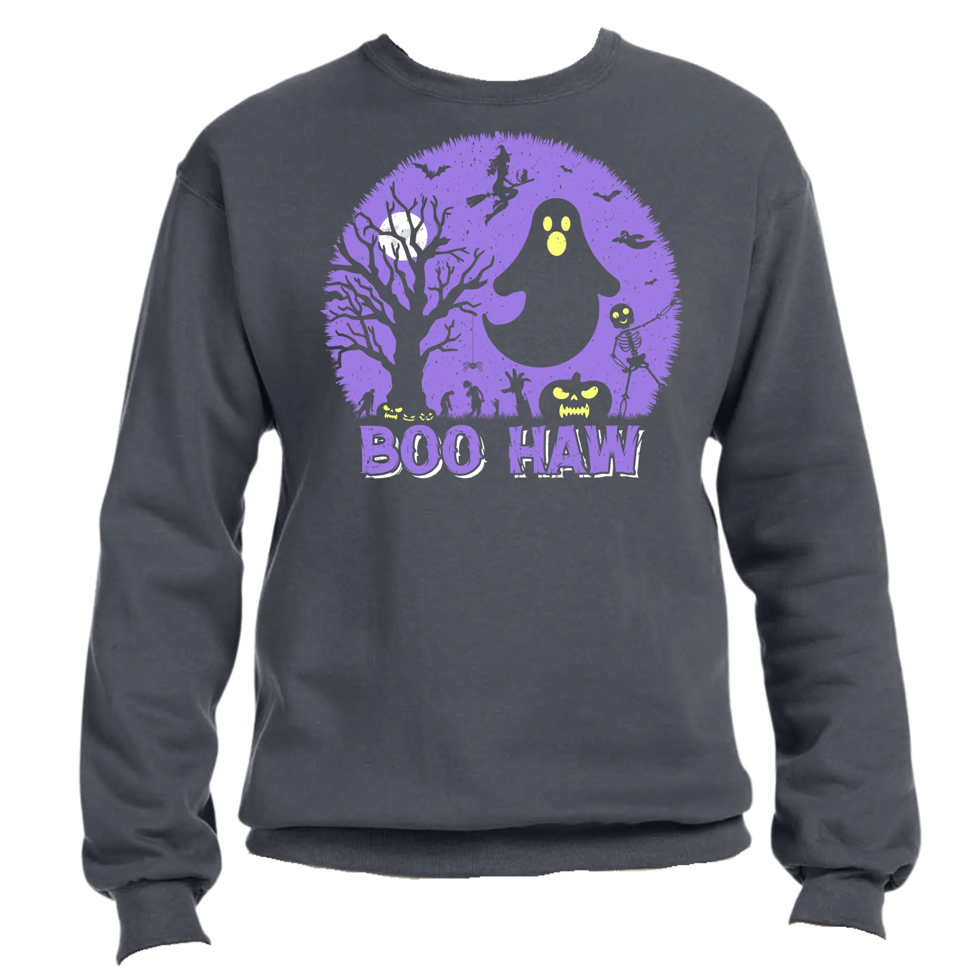 Boo Haw Unisex Halloween Sweater – Cozy Fit, Fun & Spooky Vibes