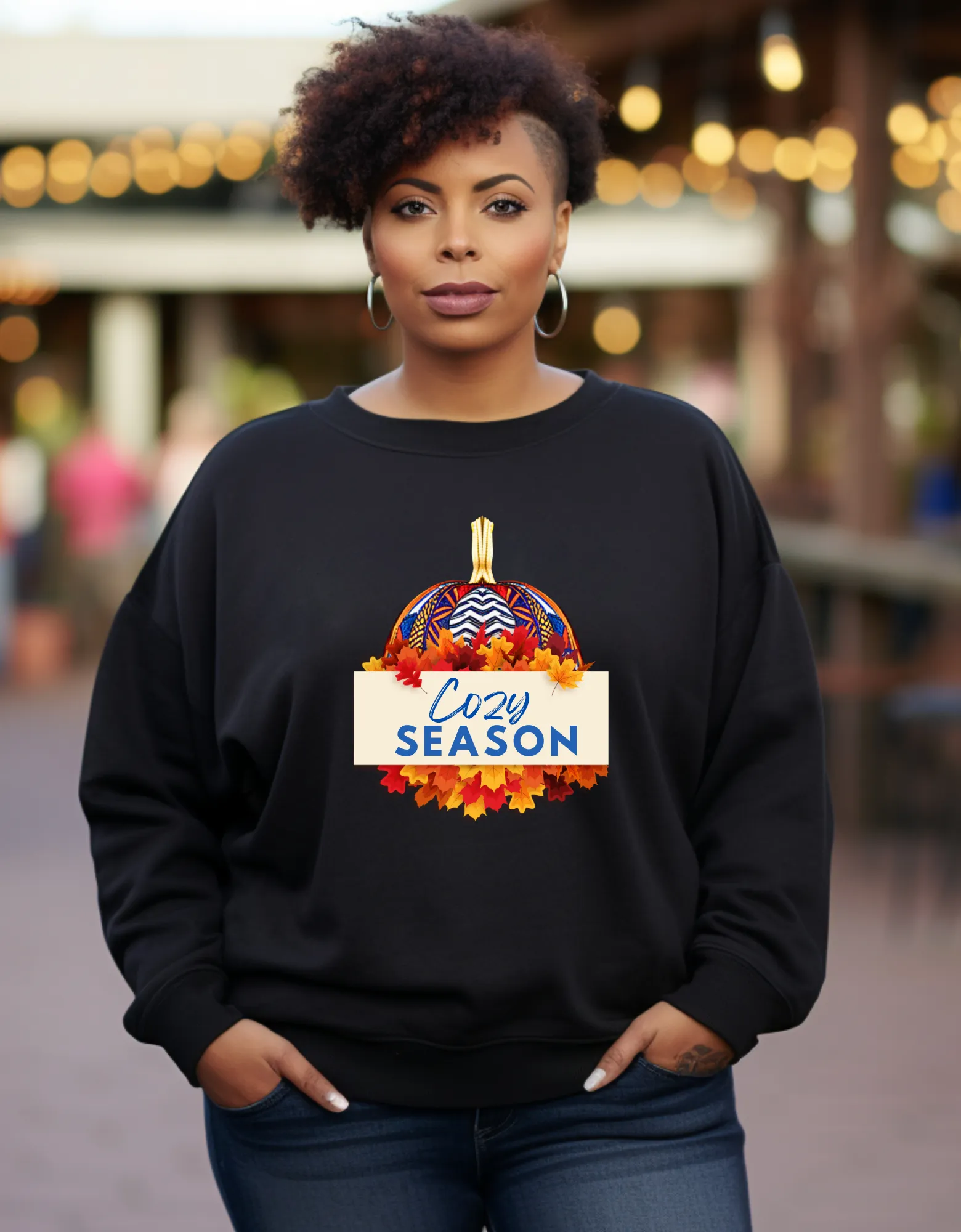 Cozy African Print Sweatshirt