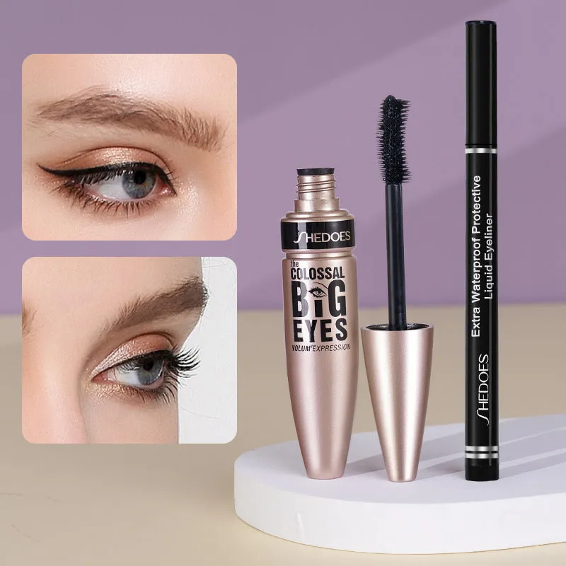 Domestic goods foreign trade cross-border export SHEDOES does not smudge lengthening thick waterproof mascara eyeliner set