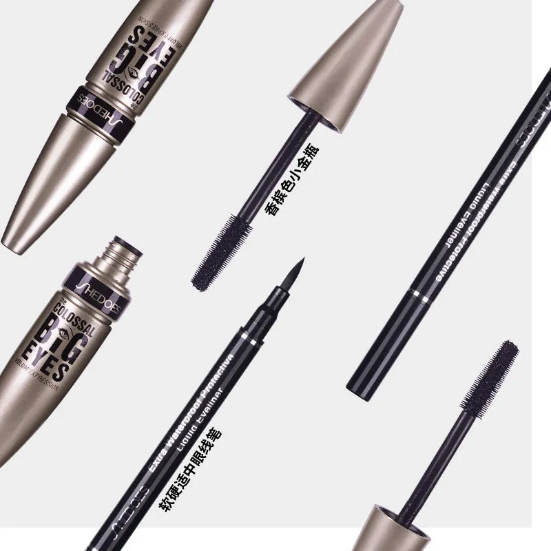 Domestic goods foreign trade cross-border export SHEDOES does not smudge lengthening thick waterproof mascara eyeliner set