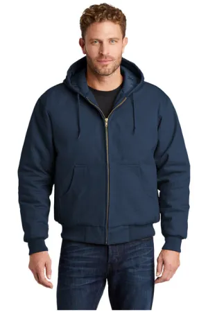 EMBROIDERED - TLJ763H -  Cornerstone® Tall Duck Cloth Hooded Work Jacket
