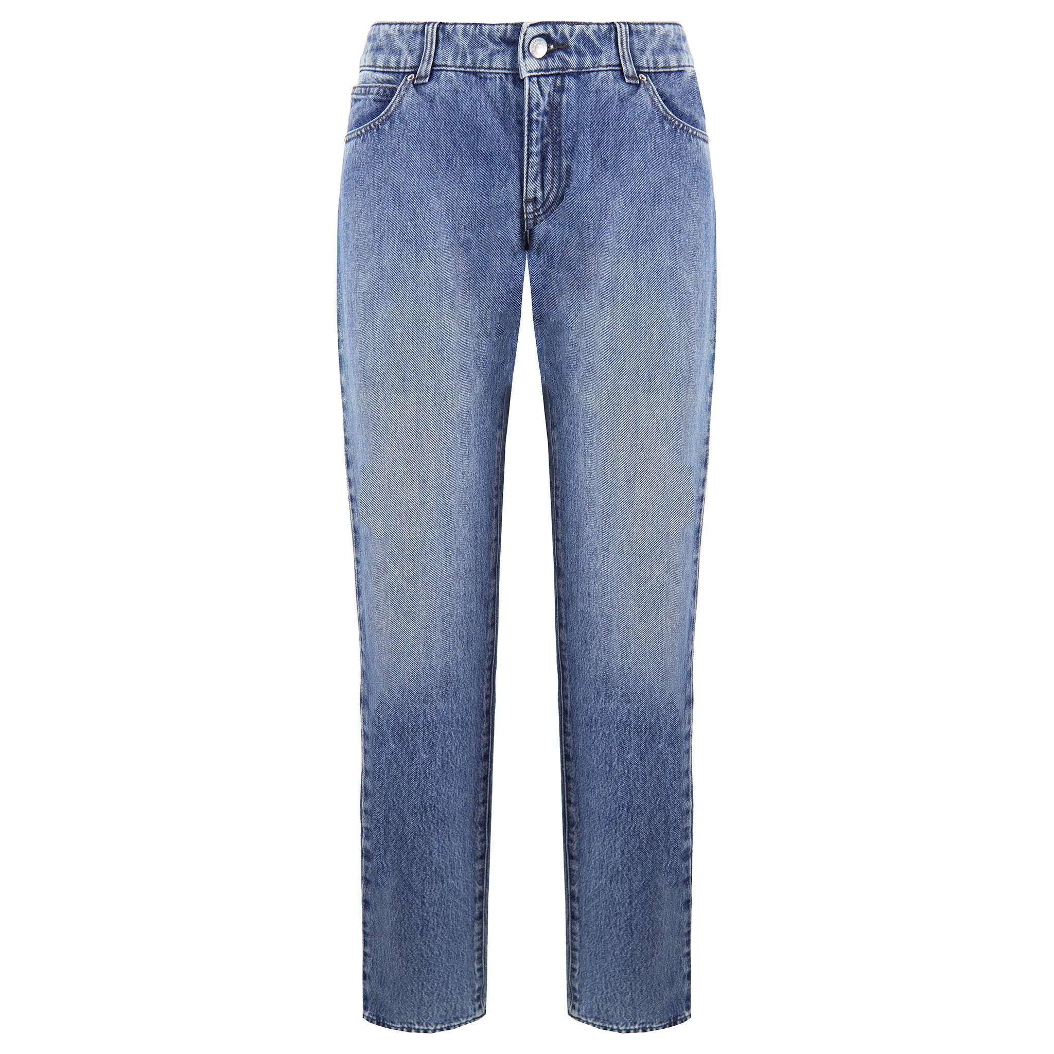 Emporio Armani Slim Fit Mens Washed Jeans