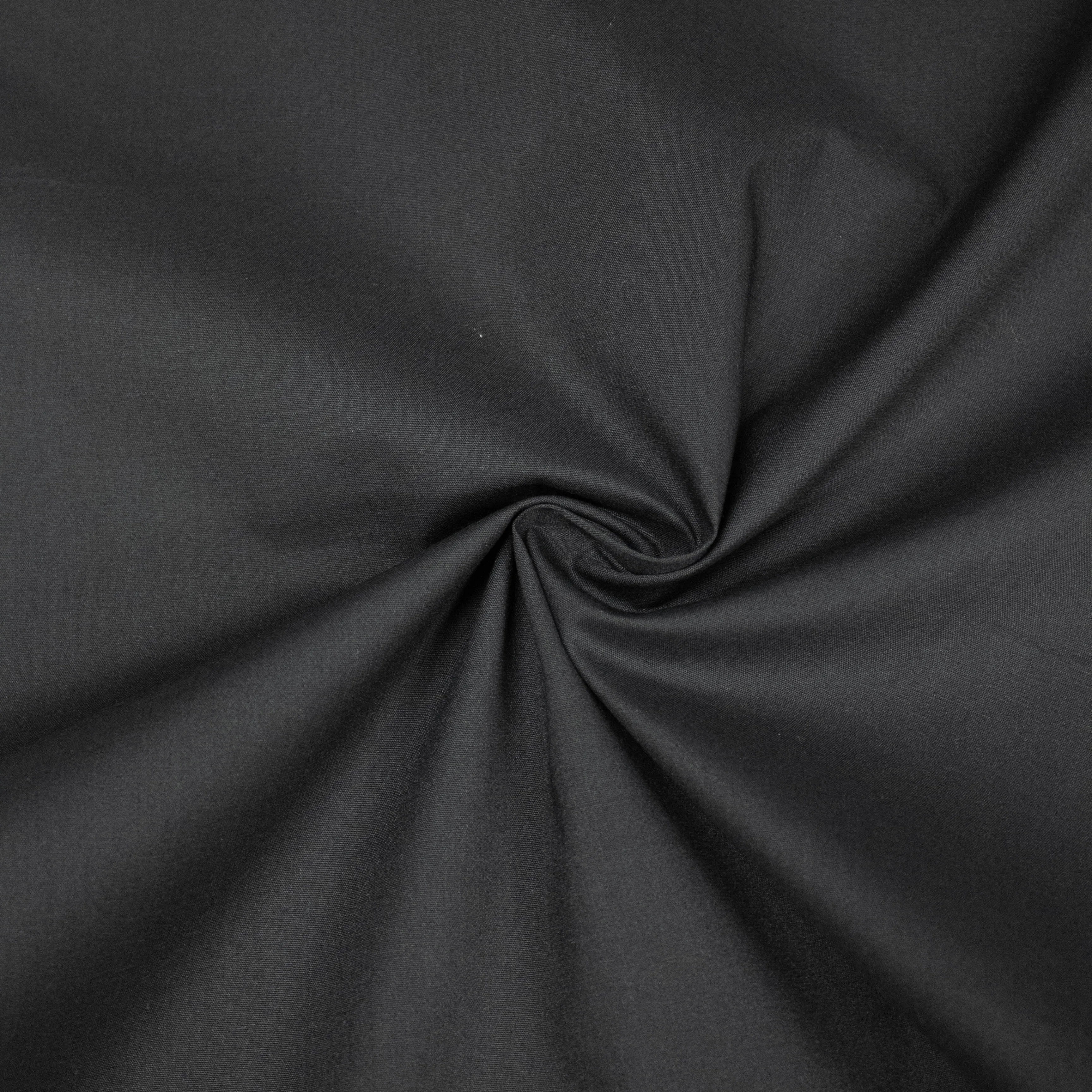 Erys Black Cotton Poplin