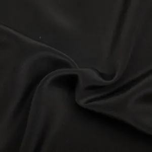 Fibe Black Silk Crepe de Chine SHOWROOM SAMPLE 34CM X 60CM