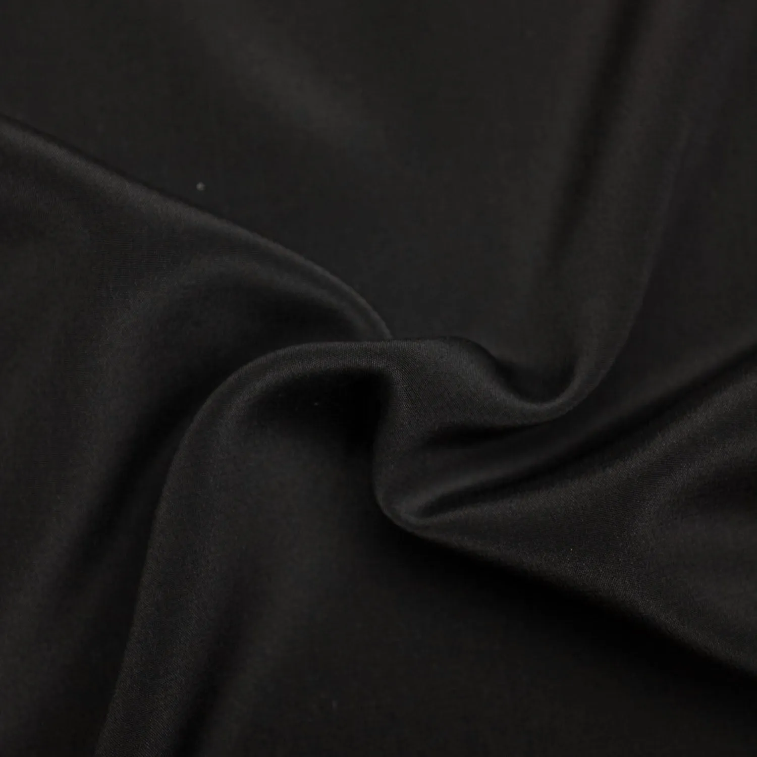 Fibe Black Silk Crepe de Chine SHOWROOM SAMPLE 34CM X 60CM