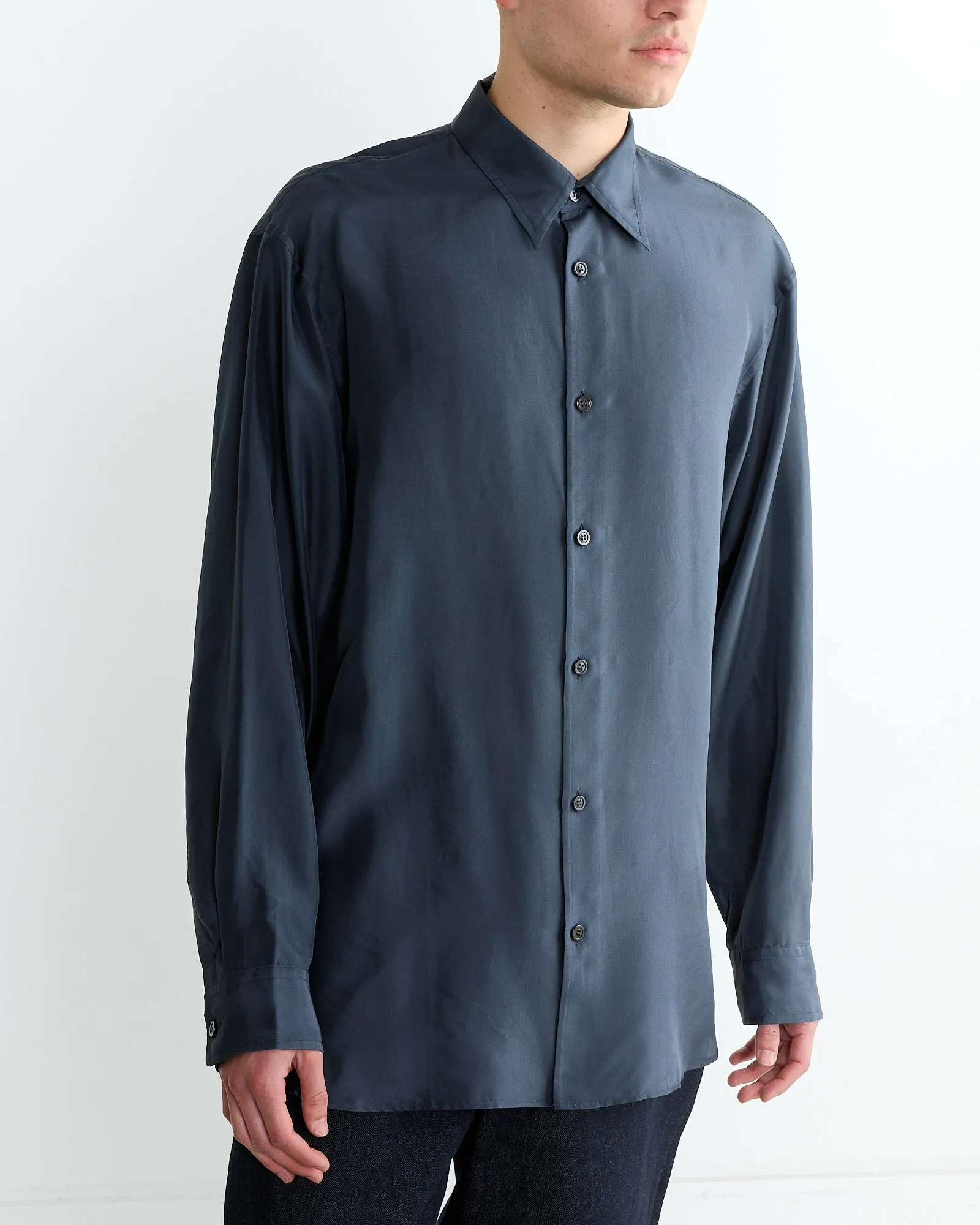 Long-Sleeve Shirt in Navy