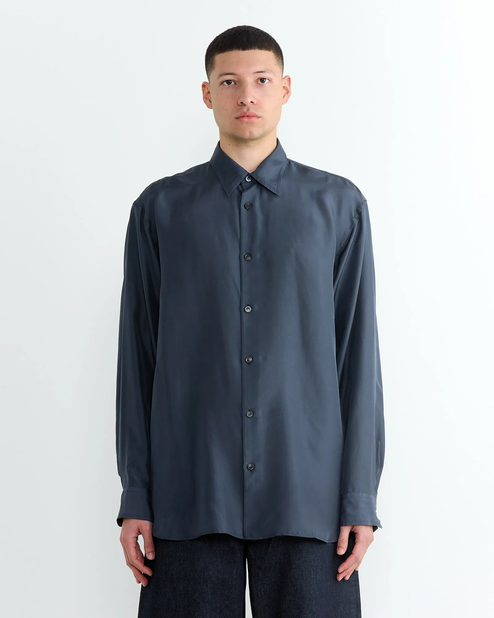 Long-Sleeve Shirt in Navy