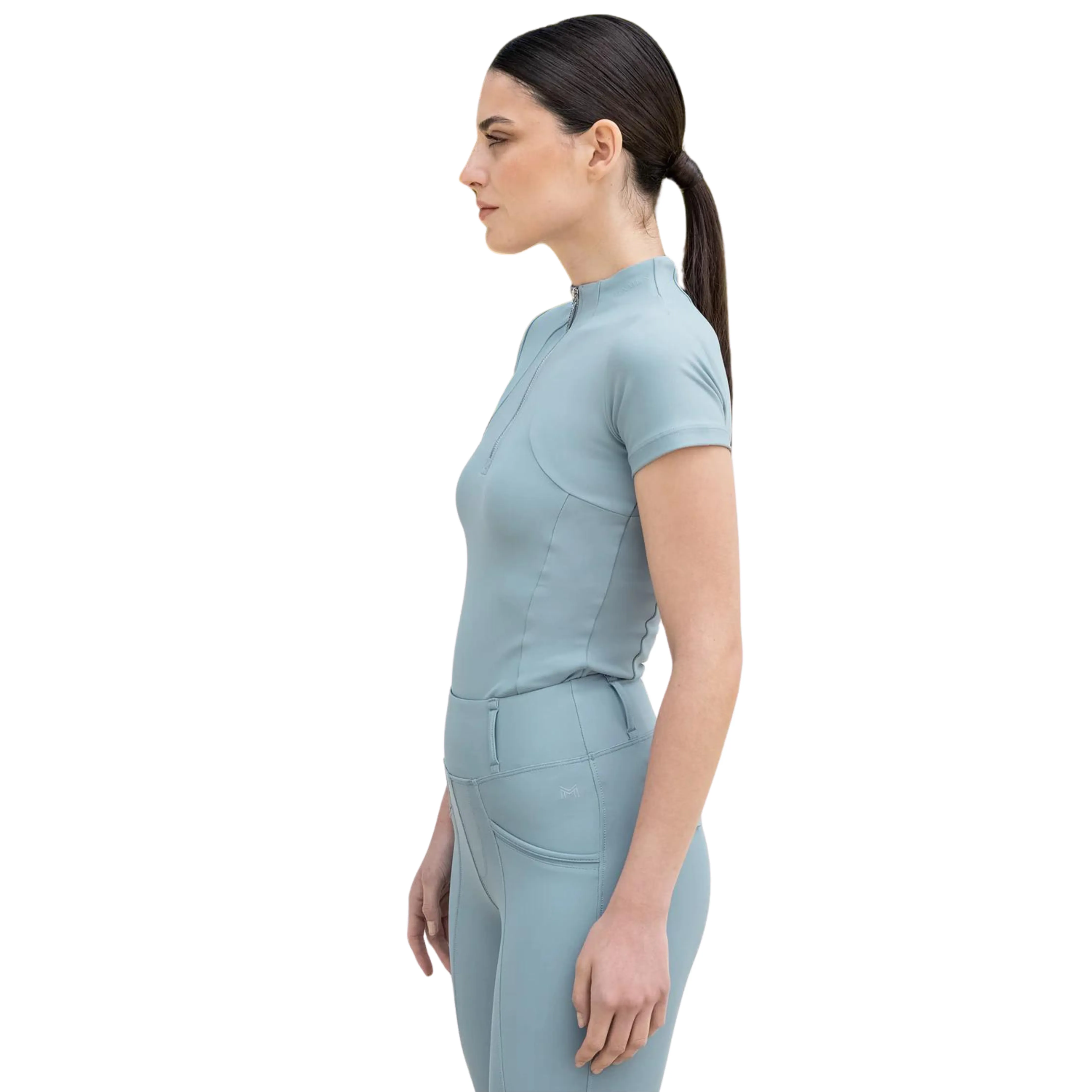 Maximilian Equestrian Short Sleeve Base Layer - Aqua