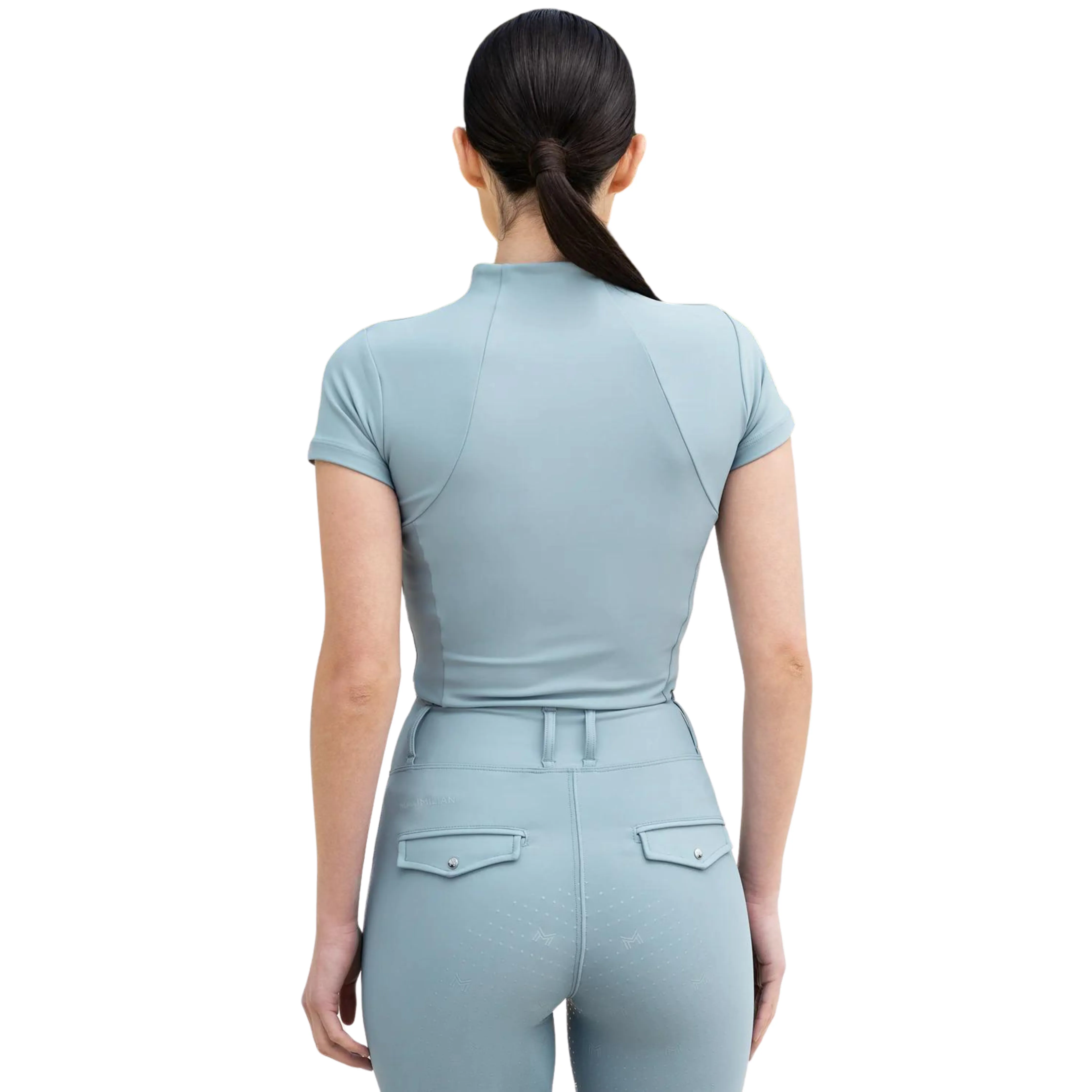 Maximilian Equestrian Short Sleeve Base Layer - Aqua