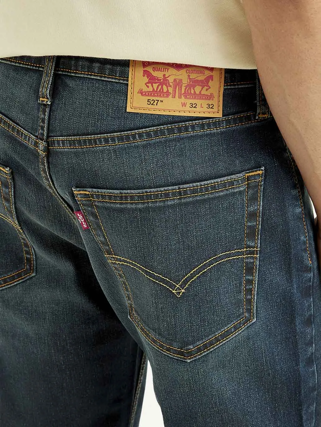 Men's 527 Slim Bootcut Fit Blue Jeans