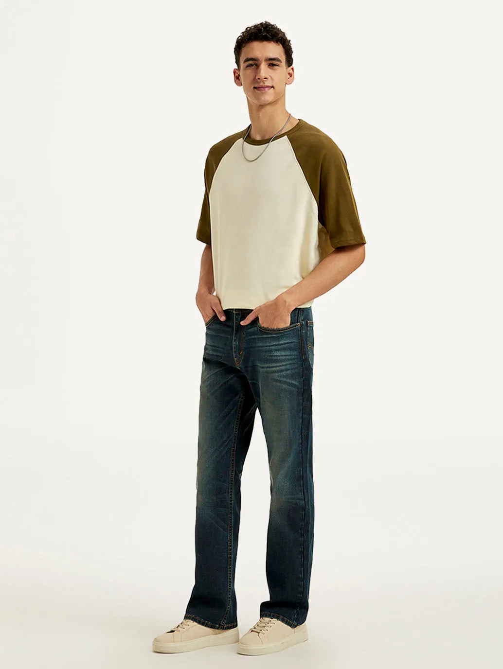 Men's 527 Slim Bootcut Fit Blue Jeans
