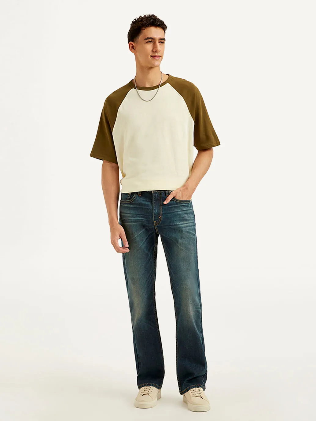 Men's 527 Slim Bootcut Fit Blue Jeans