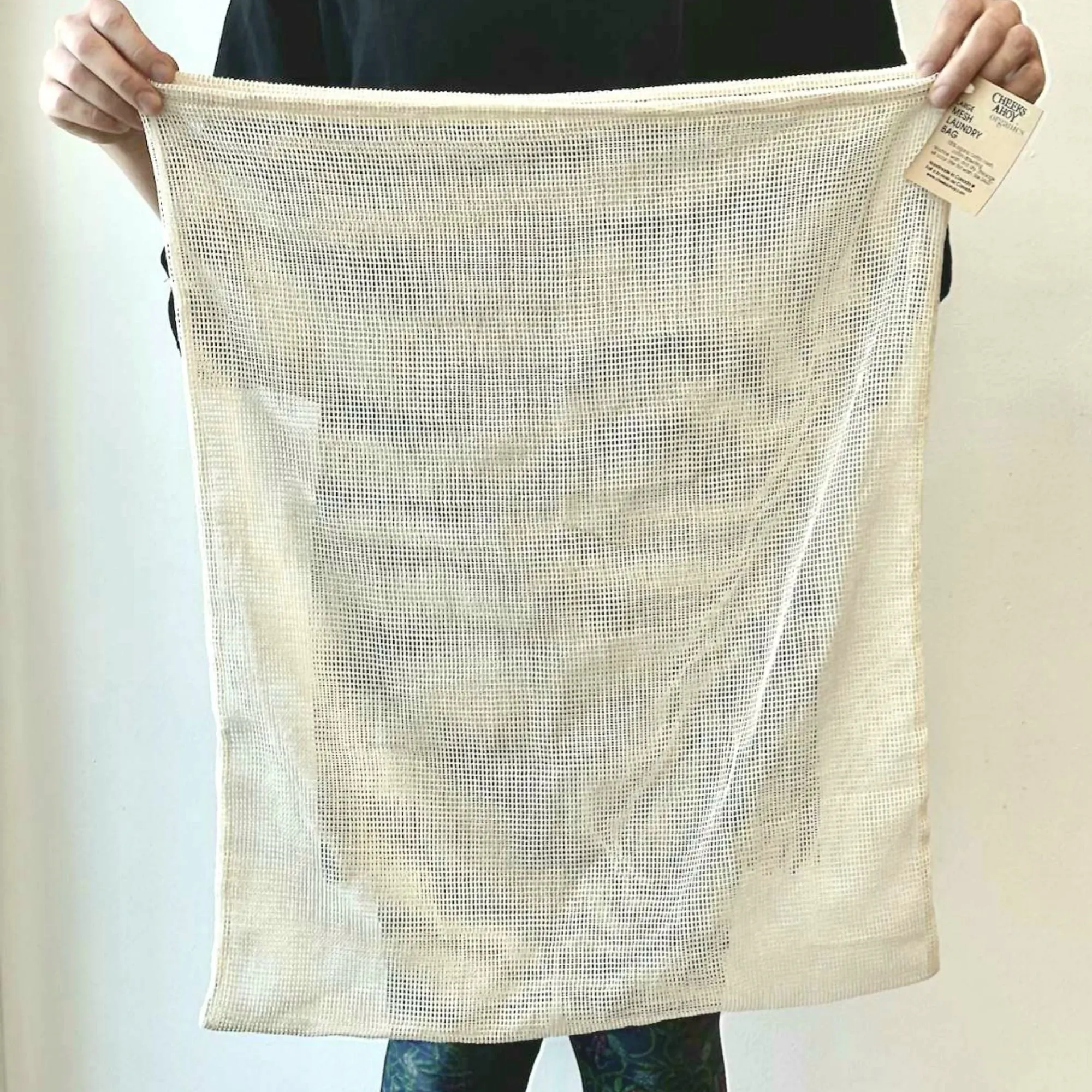 Organic Cotton Mesh Laundry Bag • JUMBO