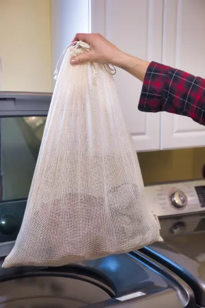 Organic Cotton Mesh Laundry Bag • JUMBO