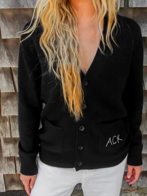 "ACK" Oversized Cardigan