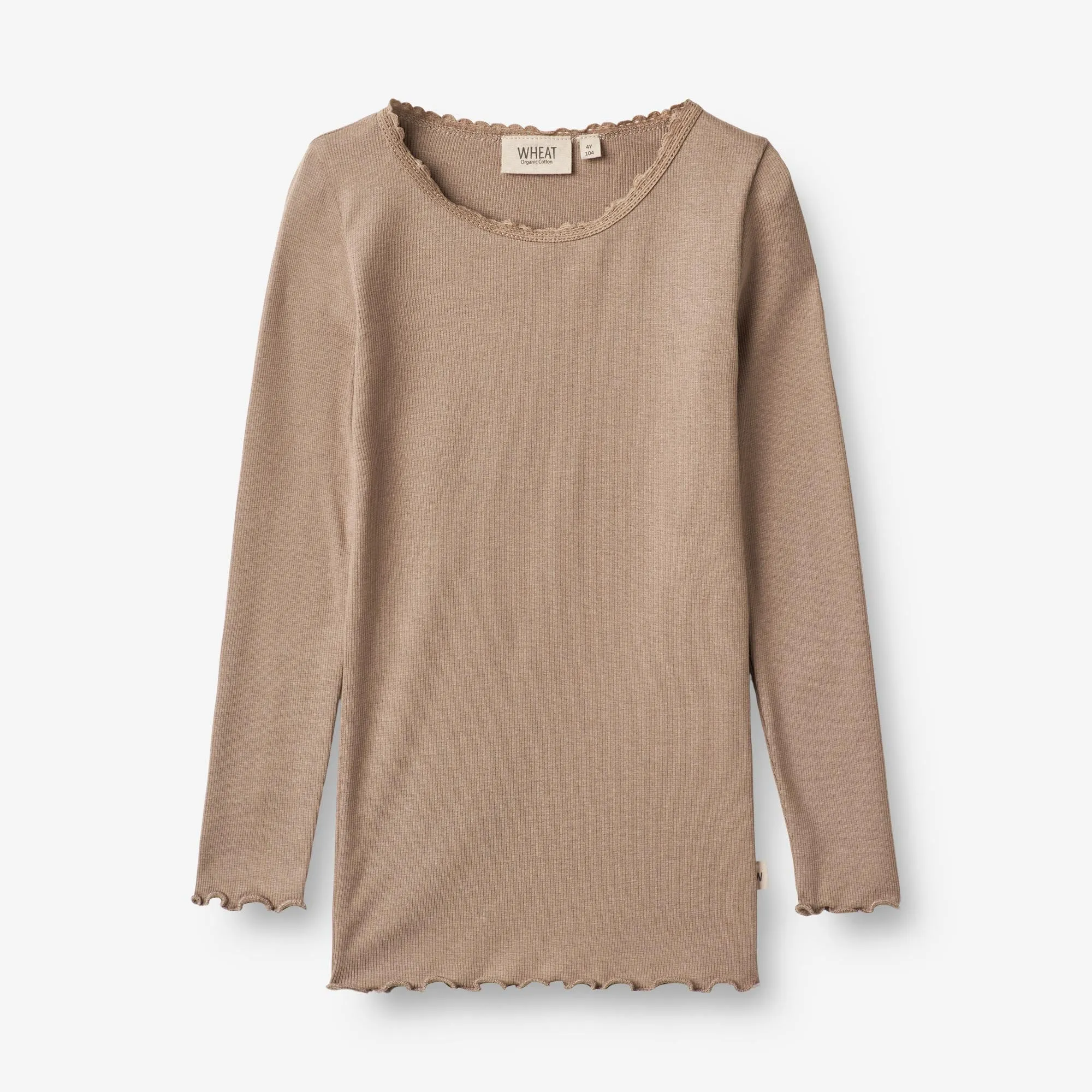 Rib T-Shirt Reese - soft brown