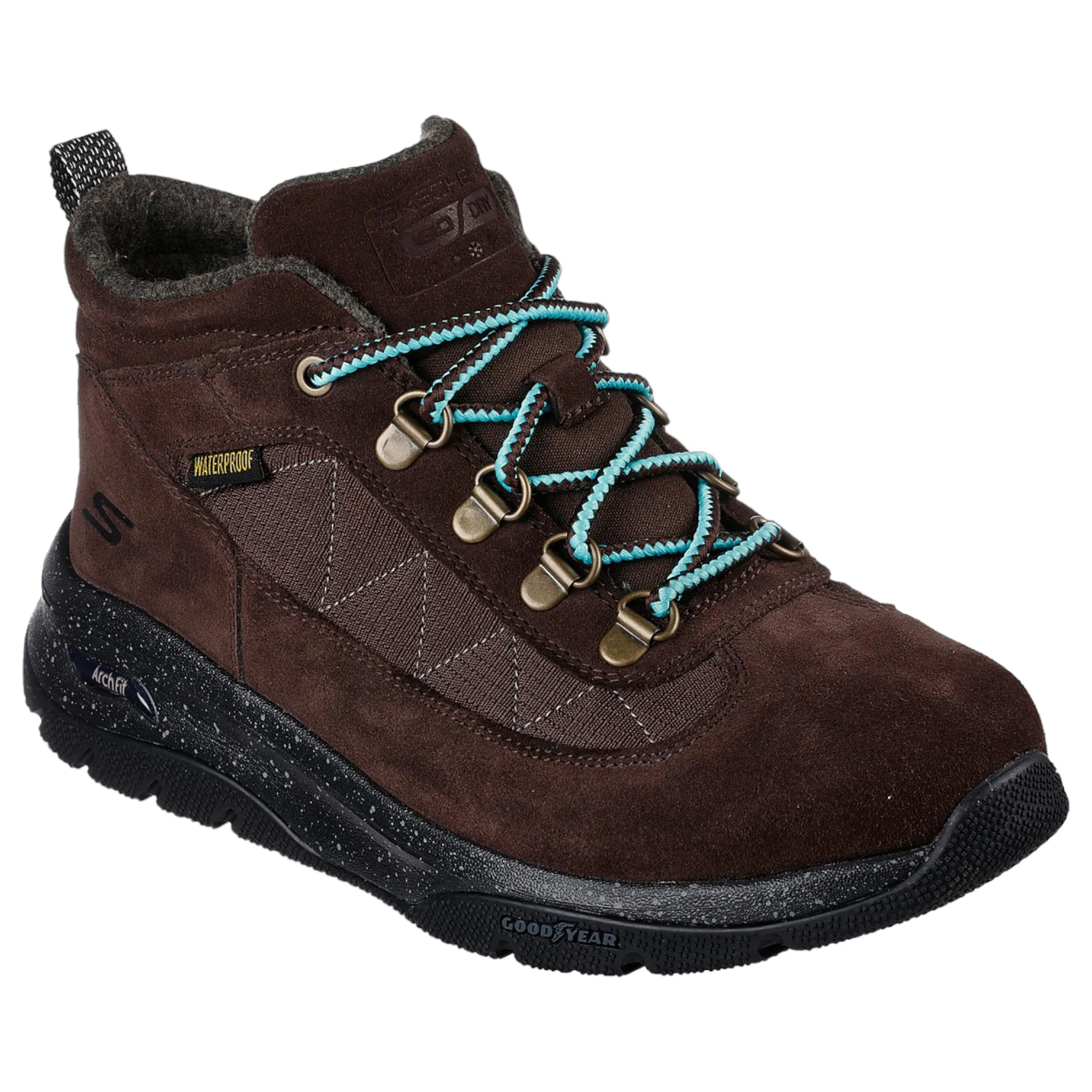 Skechers Women's 144703 Arch Fit Journey Persist Fashion Waterproof Chocolate Outdoor Boots