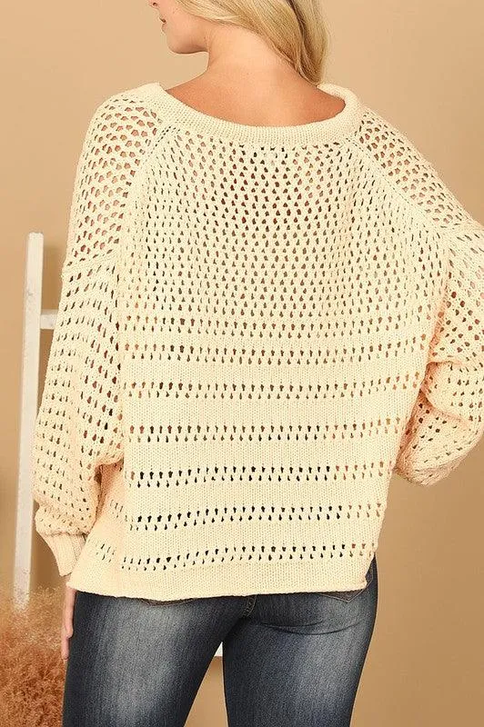 Stay Cozy: Cotton Crochet Sweater