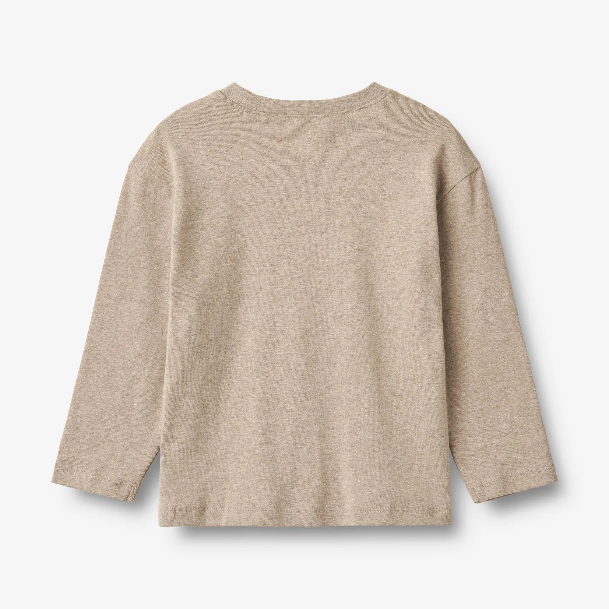 T-Shirt L/S Claus - gravel melange