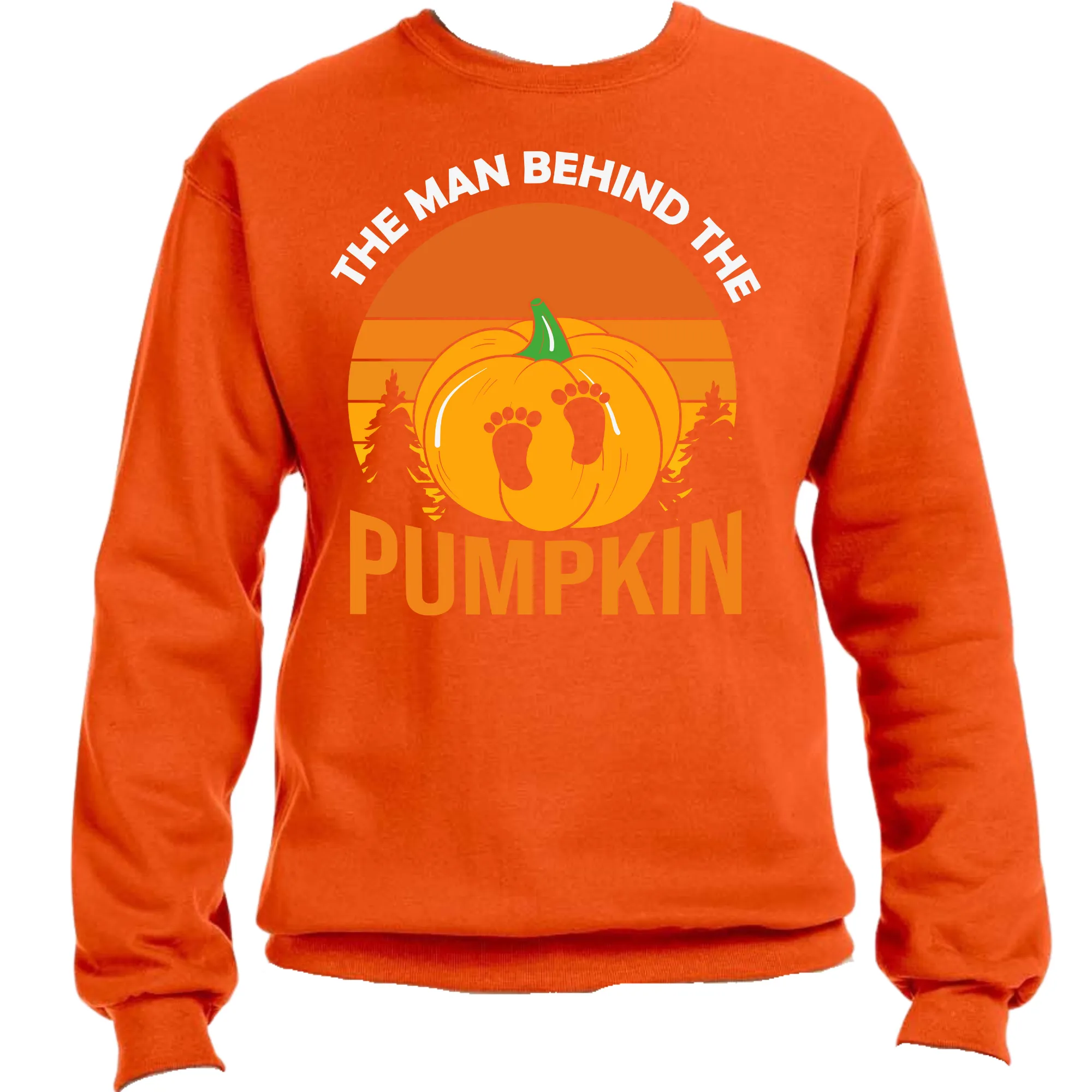 The Man Behind the Pumpkin Unisex Halloween Sweater – Cozy Fit, Fun & Spooky Vibes