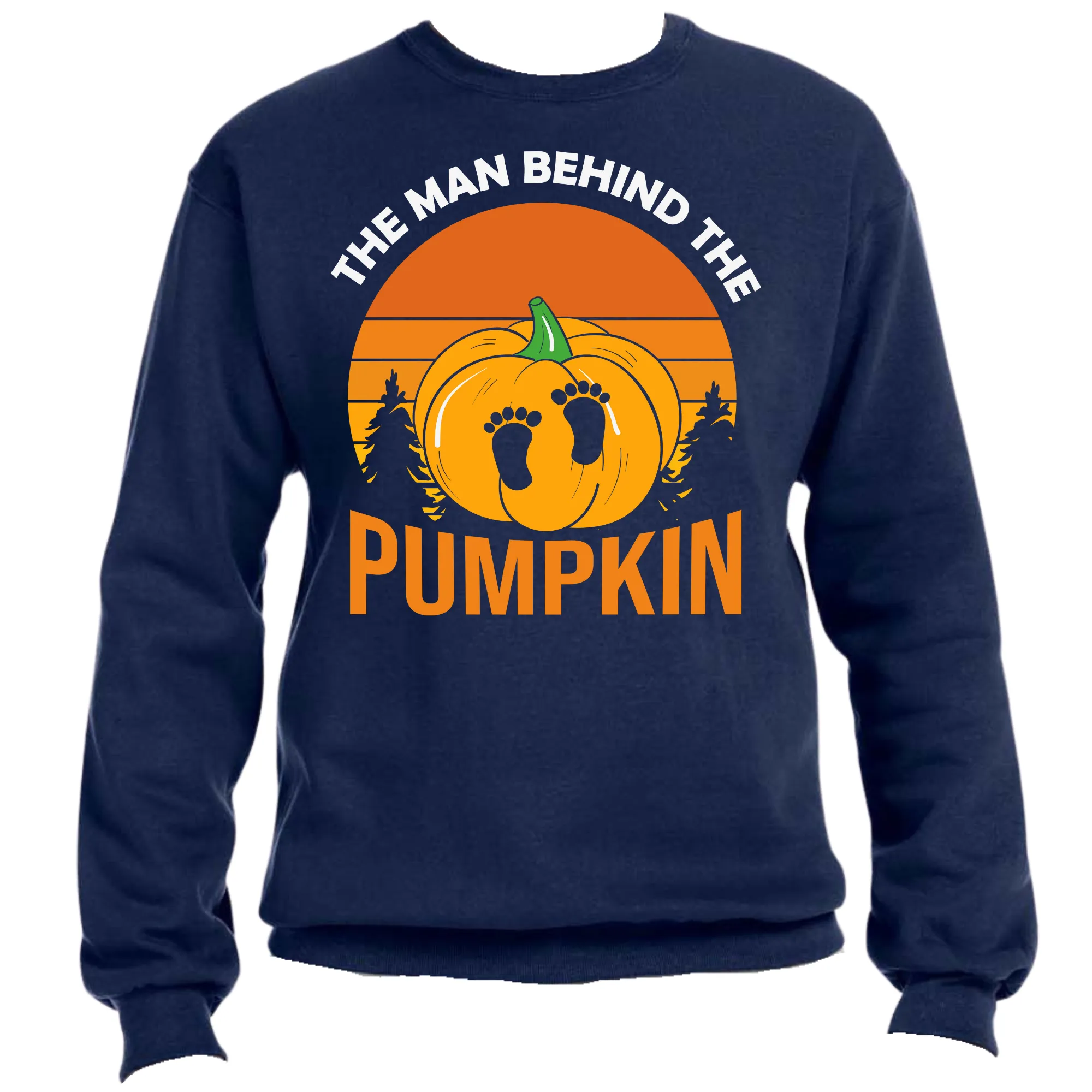 The Man Behind the Pumpkin Unisex Halloween Sweater – Cozy Fit, Fun & Spooky Vibes