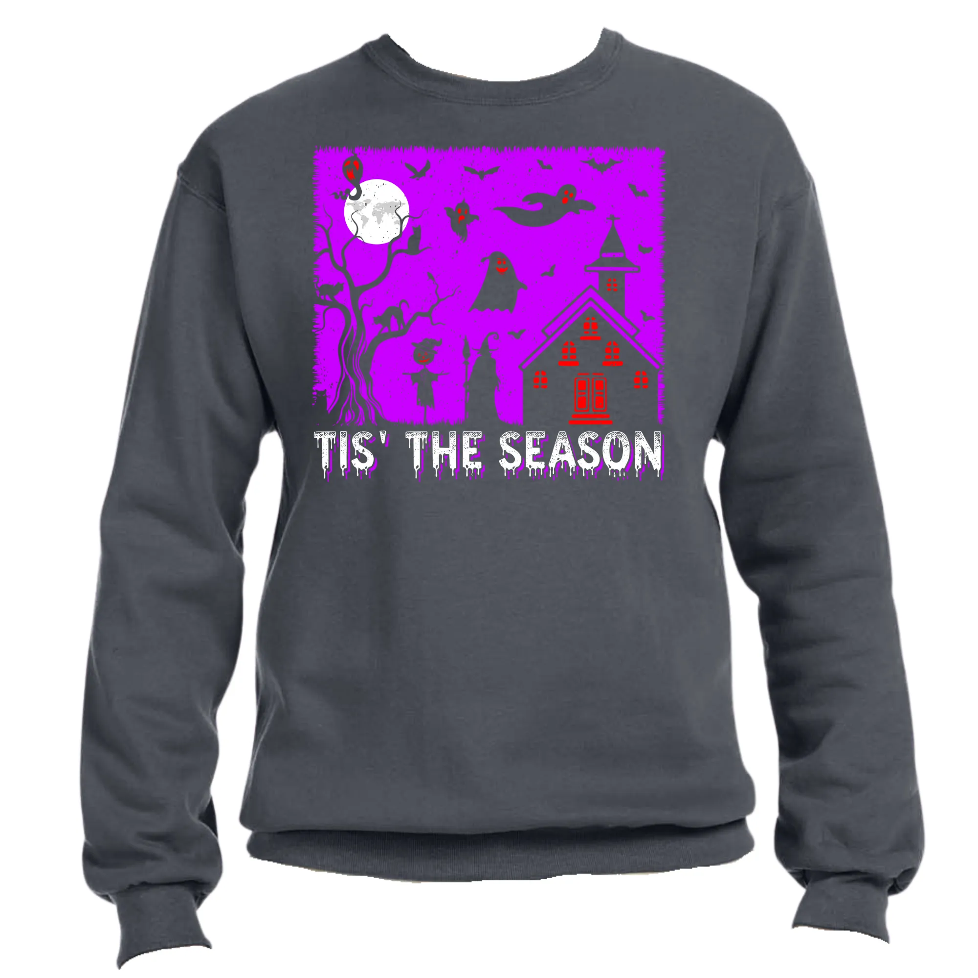 Tis the Season Unisex Halloween Sweater – Cozy Fit, Spooky & Festive Graphic