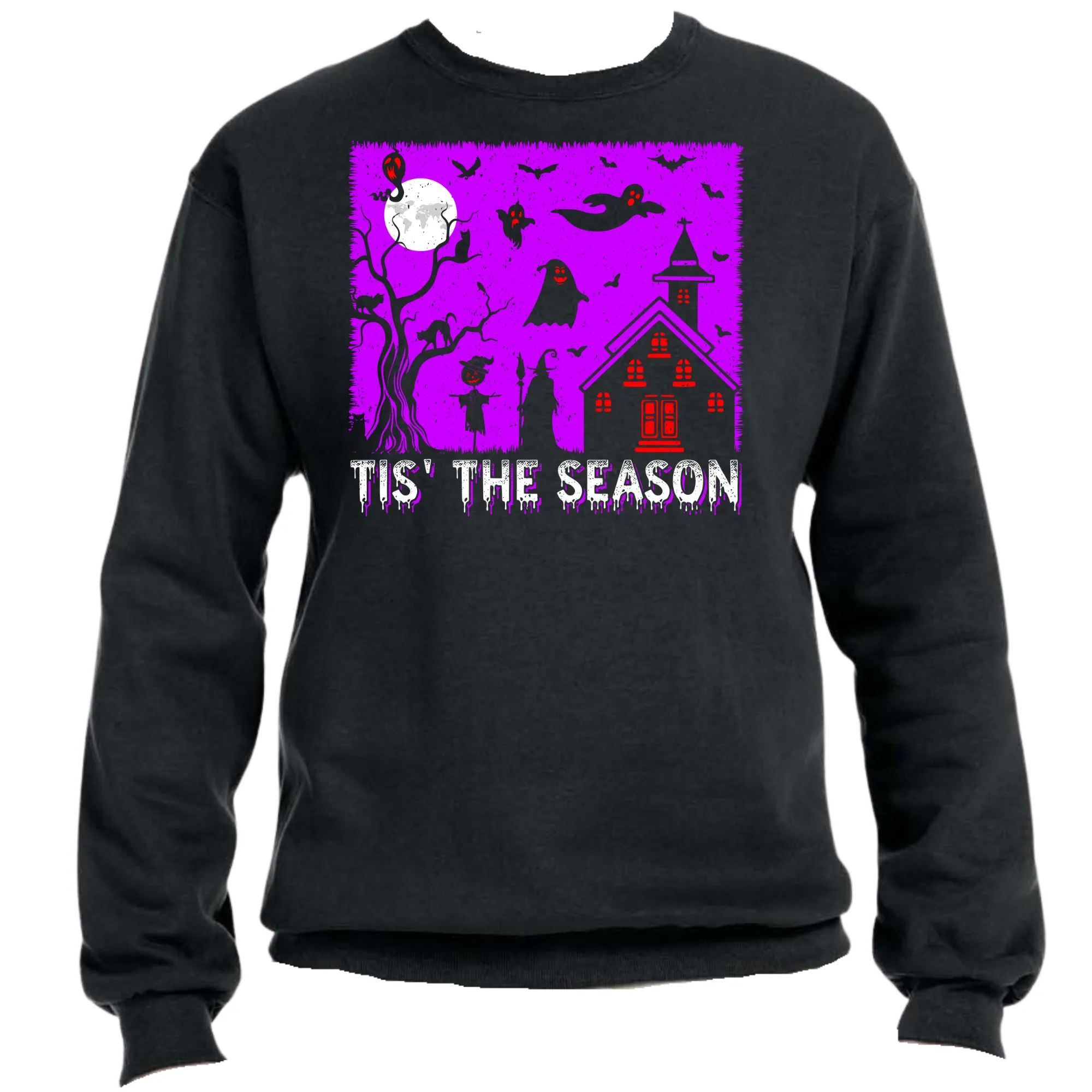 Tis the Season Unisex Halloween Sweater – Cozy Fit, Spooky & Festive Graphic
