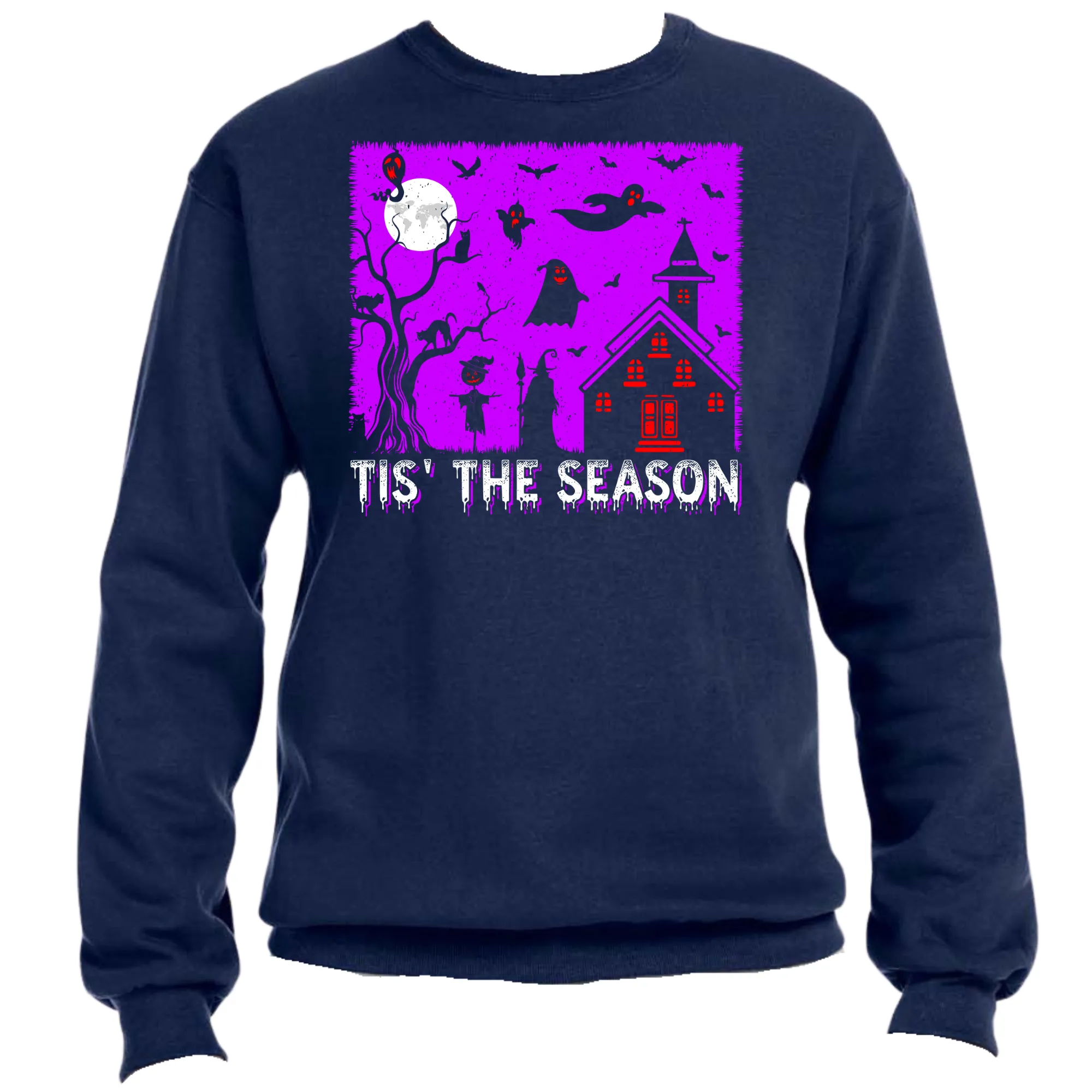 Tis the Season Unisex Halloween Sweater – Cozy Fit, Spooky & Festive Graphic