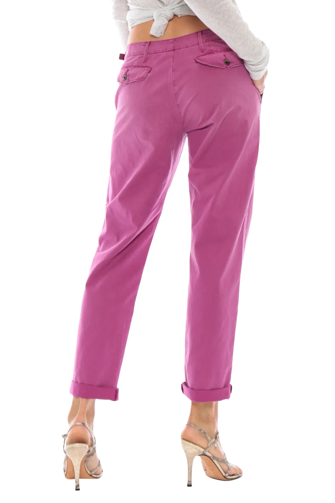 Utility pants in Fuchsia