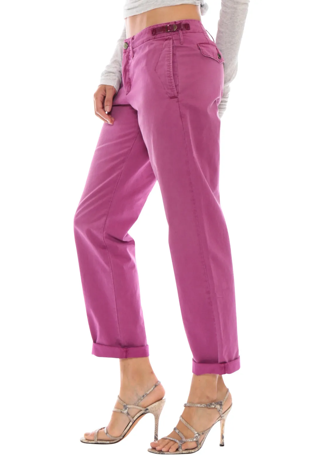 Utility pants in Fuchsia