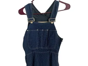 Vintage 70's overalls White Stag blue stripe M stirups