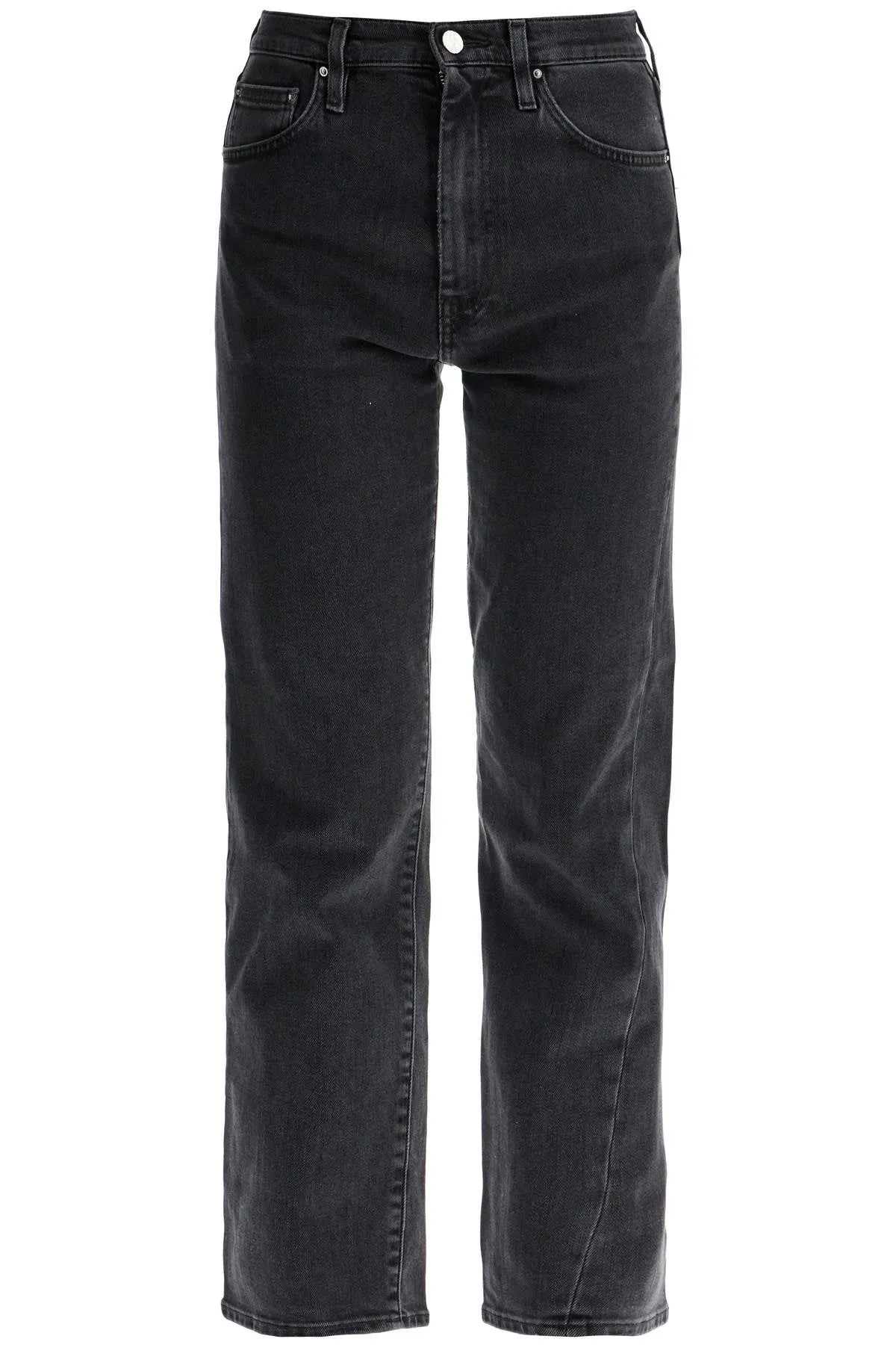 washed grey organic cotton jeans with twisted seams 222 232 743 32 GREY WASH