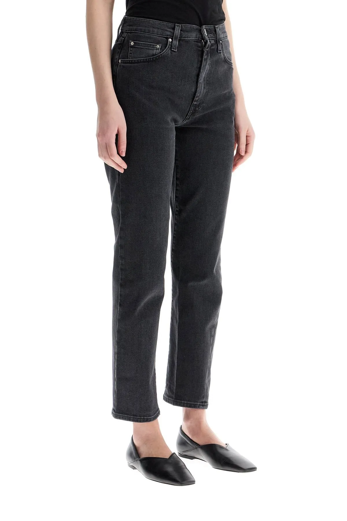 washed grey organic cotton jeans with twisted seams 222 232 743 32 GREY WASH