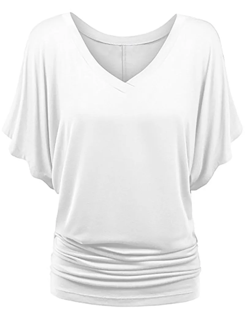 Women's Classic Loose Batwing Sleeve T-shirt Blouses