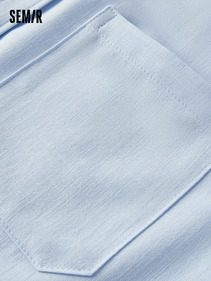 Women's Shirt Wih Scarf Detail On Shoulder