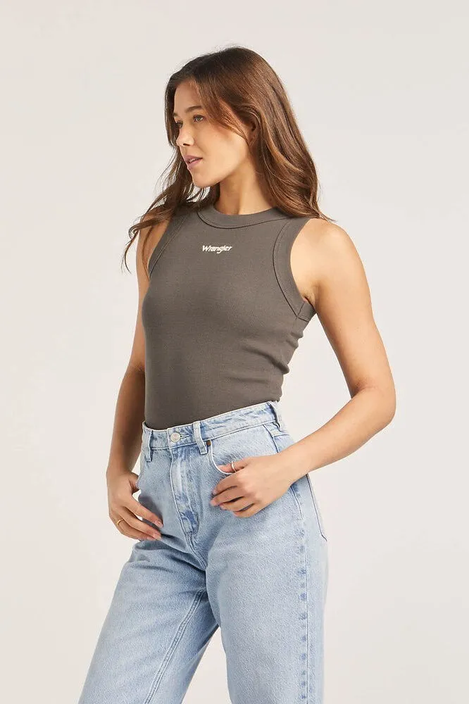 WRANGLER STAPLE RIB TANK - SLATE