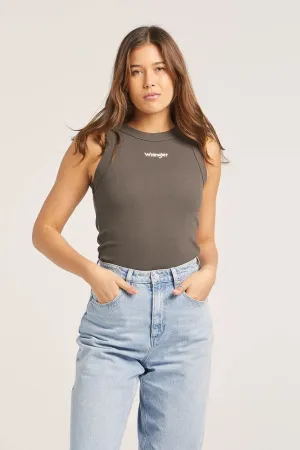 WRANGLER STAPLE RIB TANK - SLATE