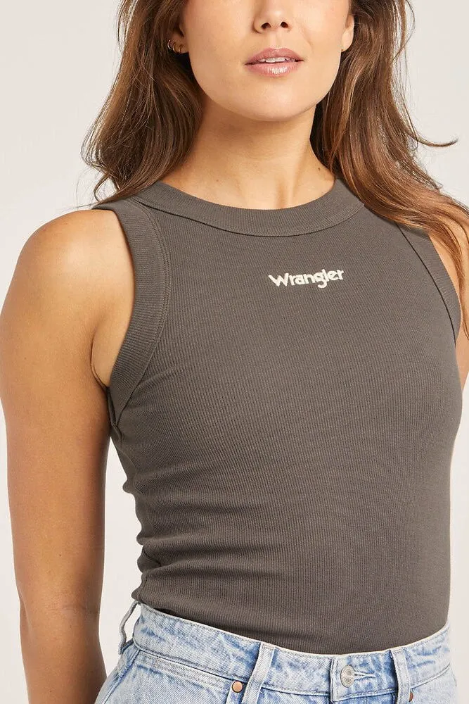 WRANGLER STAPLE RIB TANK - SLATE