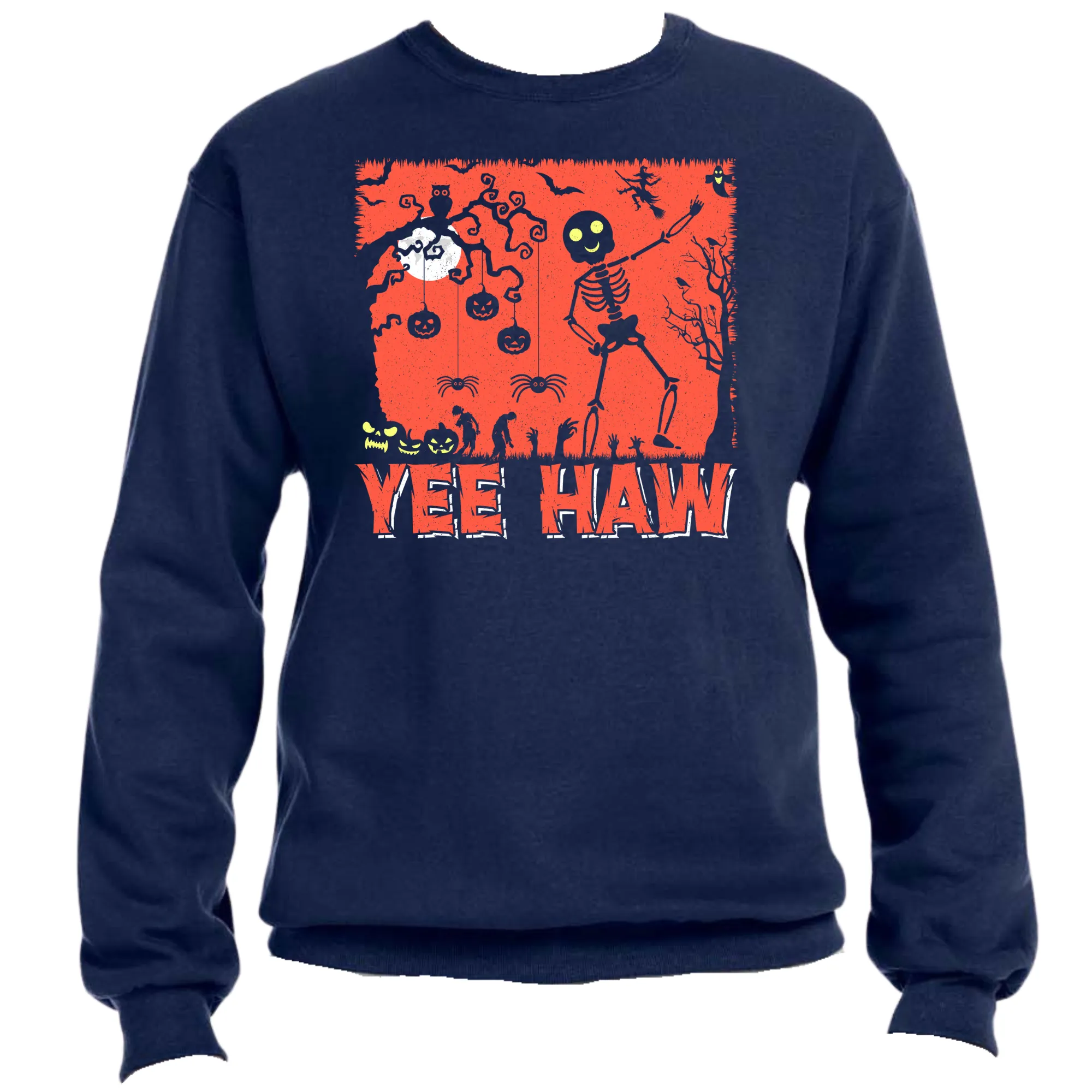 Yee Haw Unisex Halloween Sweater – Cozy Fit, Fun & Festive Vibes