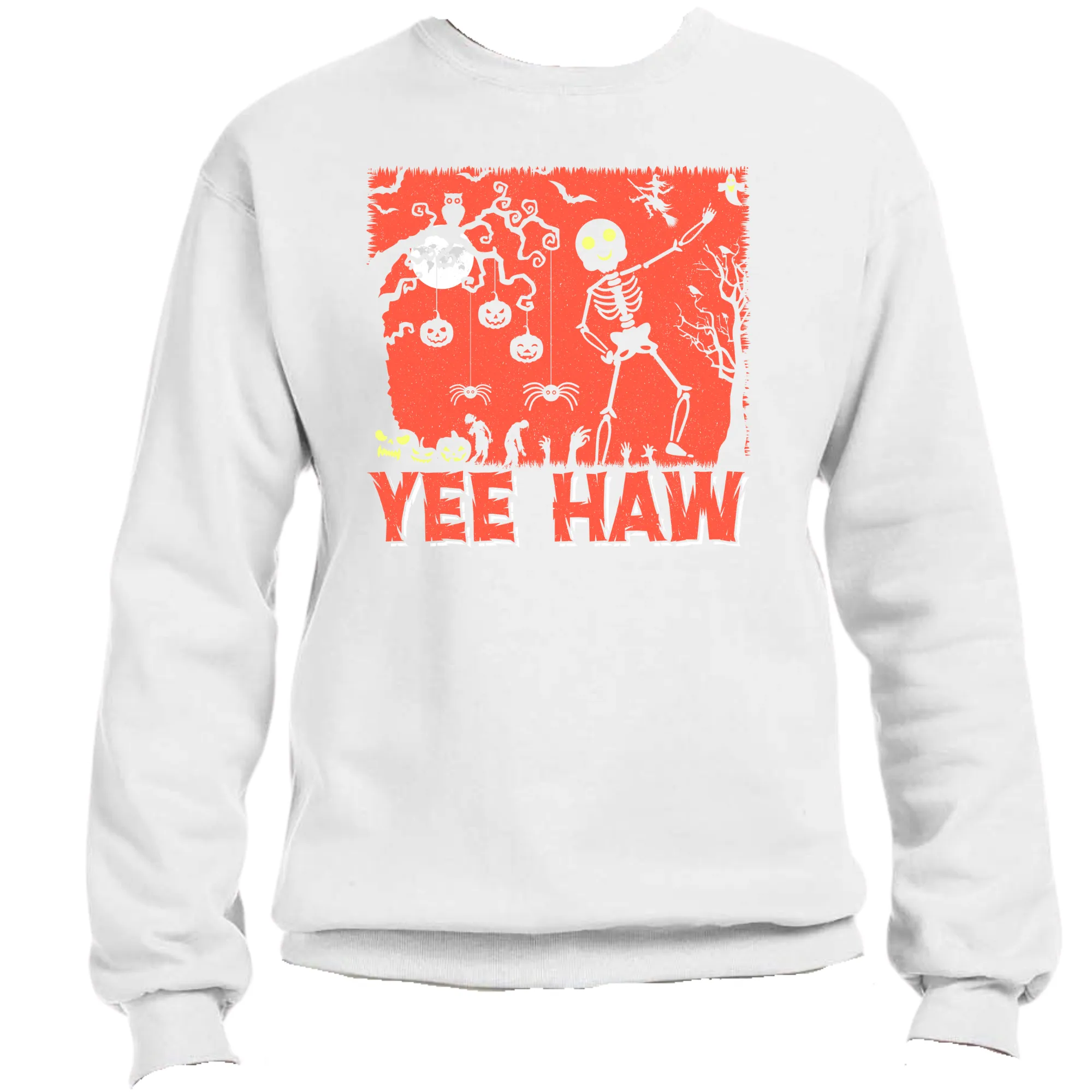 Yee Haw Unisex Halloween Sweater – Cozy Fit, Fun & Festive Vibes
