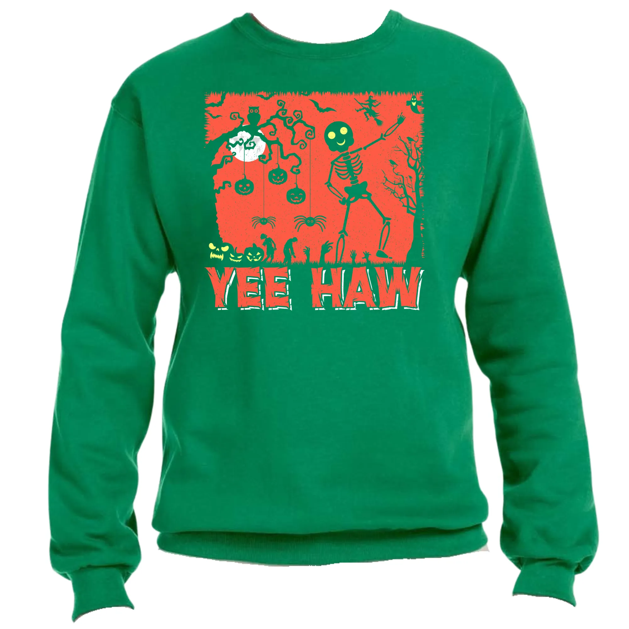 Yee Haw Unisex Halloween Sweater – Cozy Fit, Fun & Festive Vibes